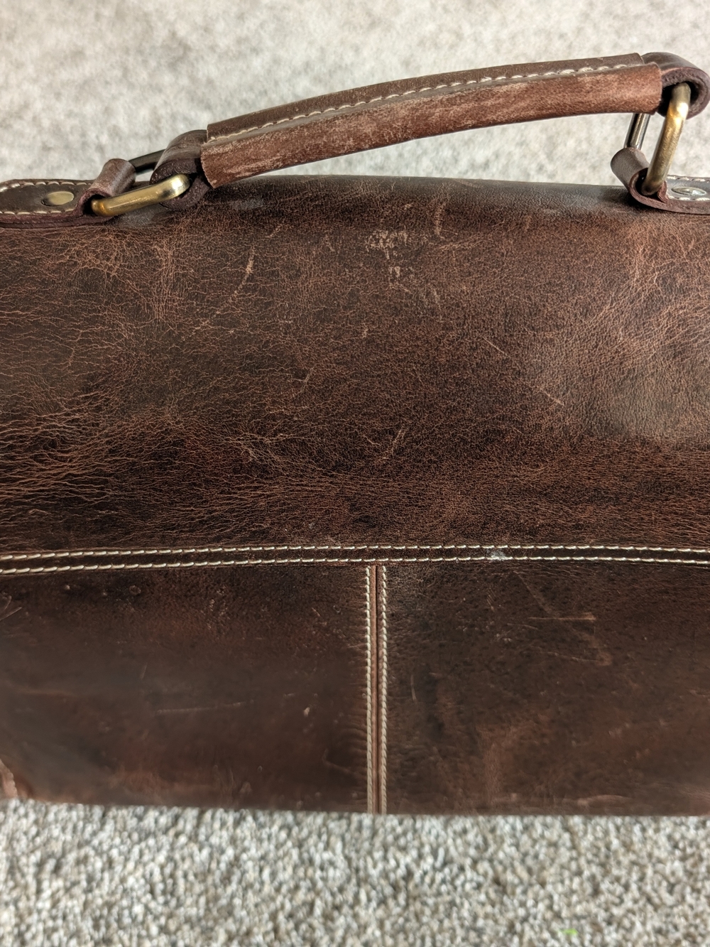 Leather CrossBody Camera Bag - Picture 8 of 14